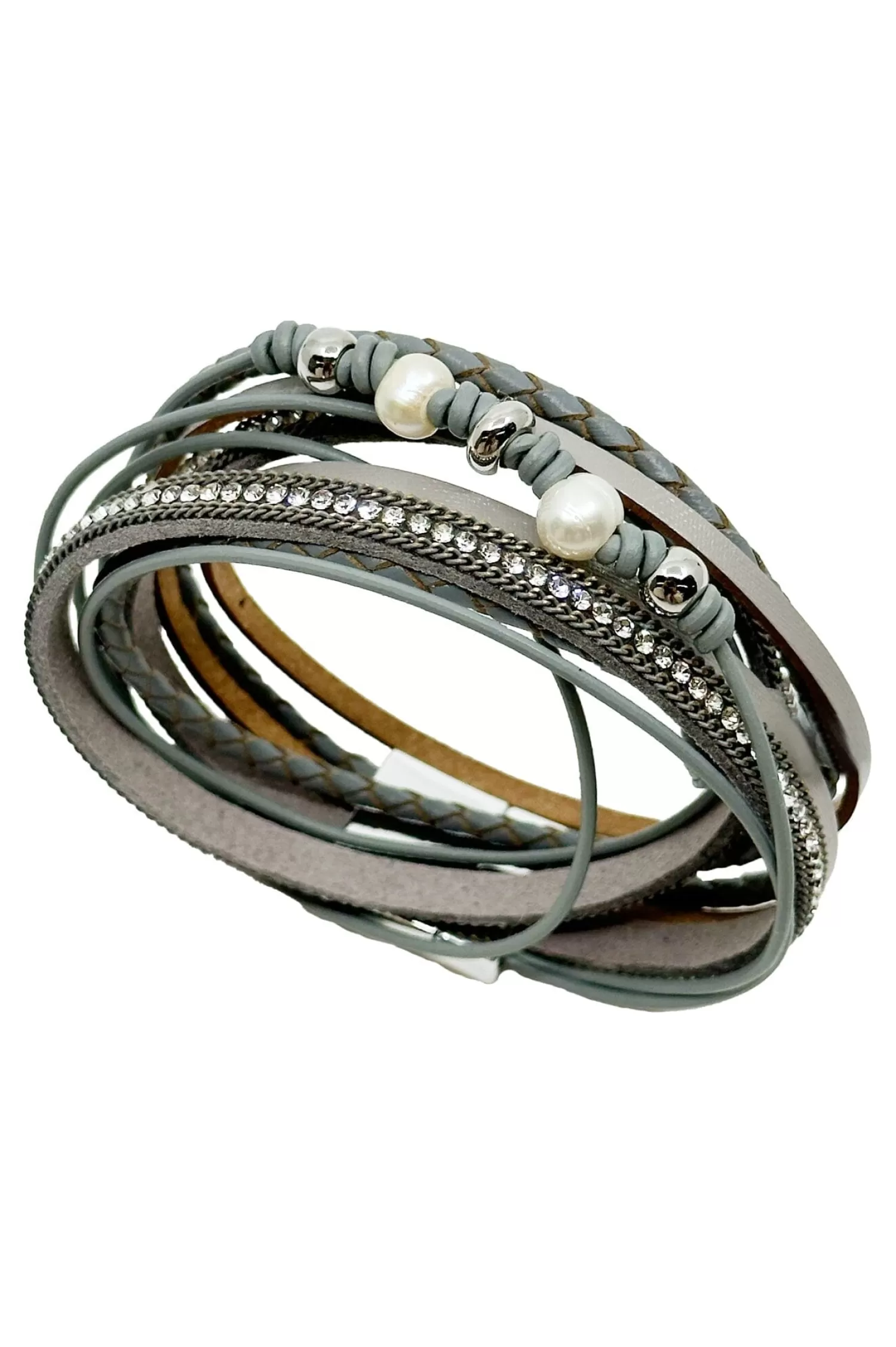 Carolina Bracelets*Mallorie Wrap Bracelet Silver