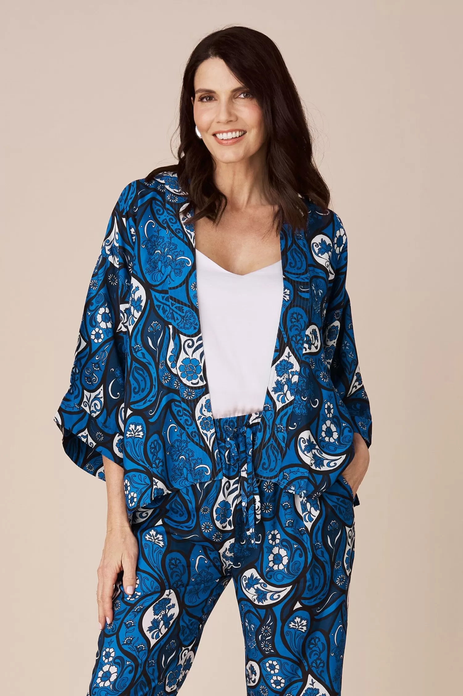 Carolina Capes & Kaftans*Mira Cape Cobalt