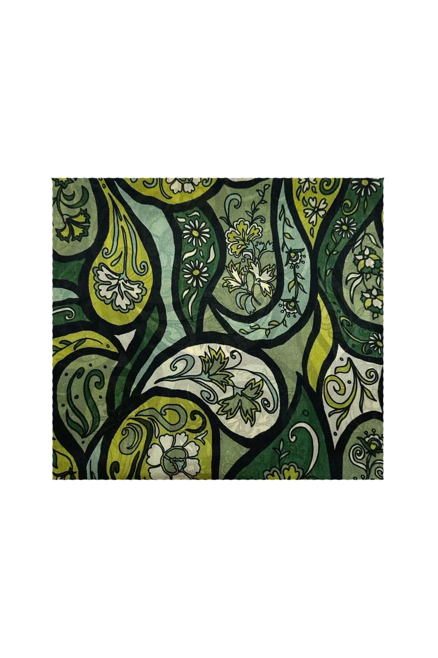 Carolina Scarves*Mira Silk Scarf Olive