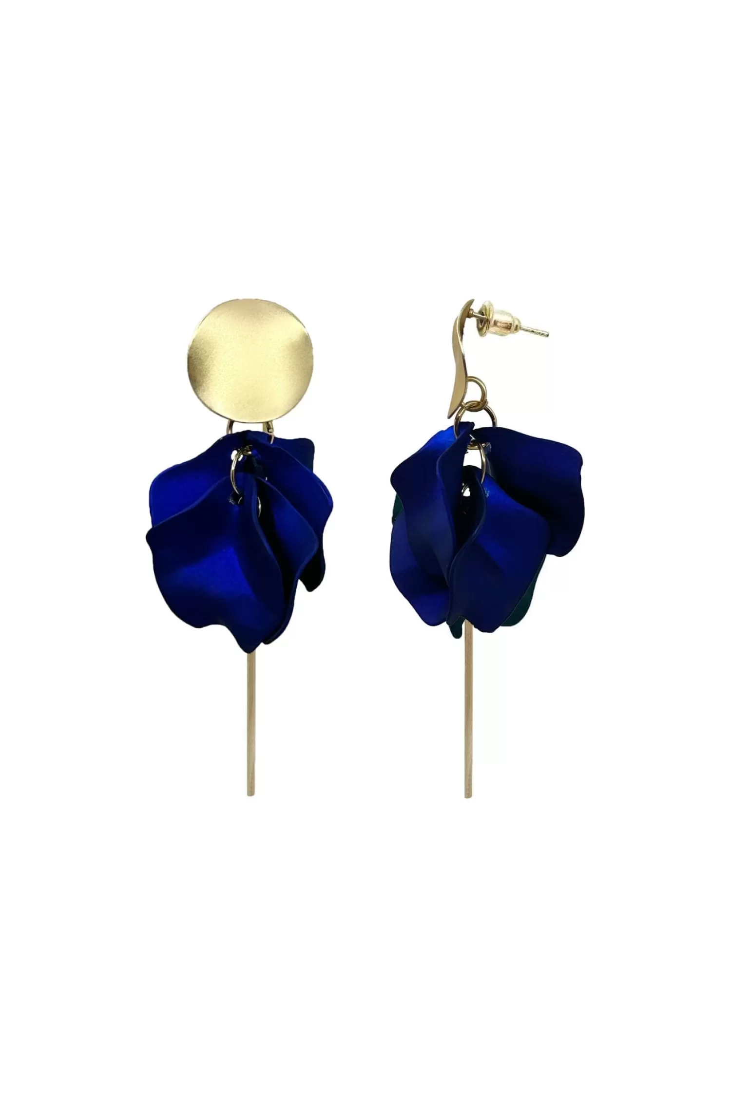 Carolina Earrings*Pansy Earrings Indigo