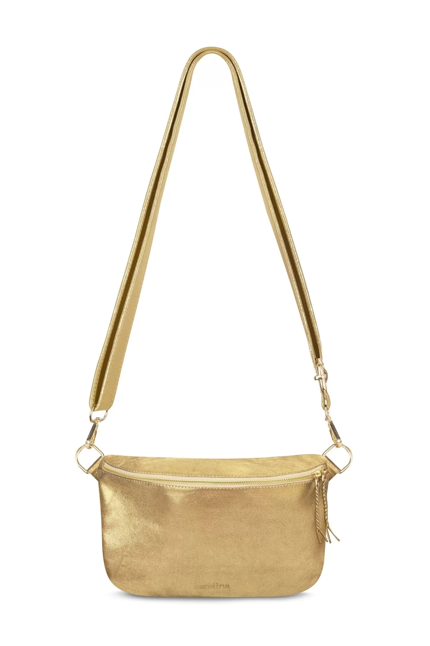 Carolina Cross Body | Handbags*Ramona Leather Handbag Gold Metallic