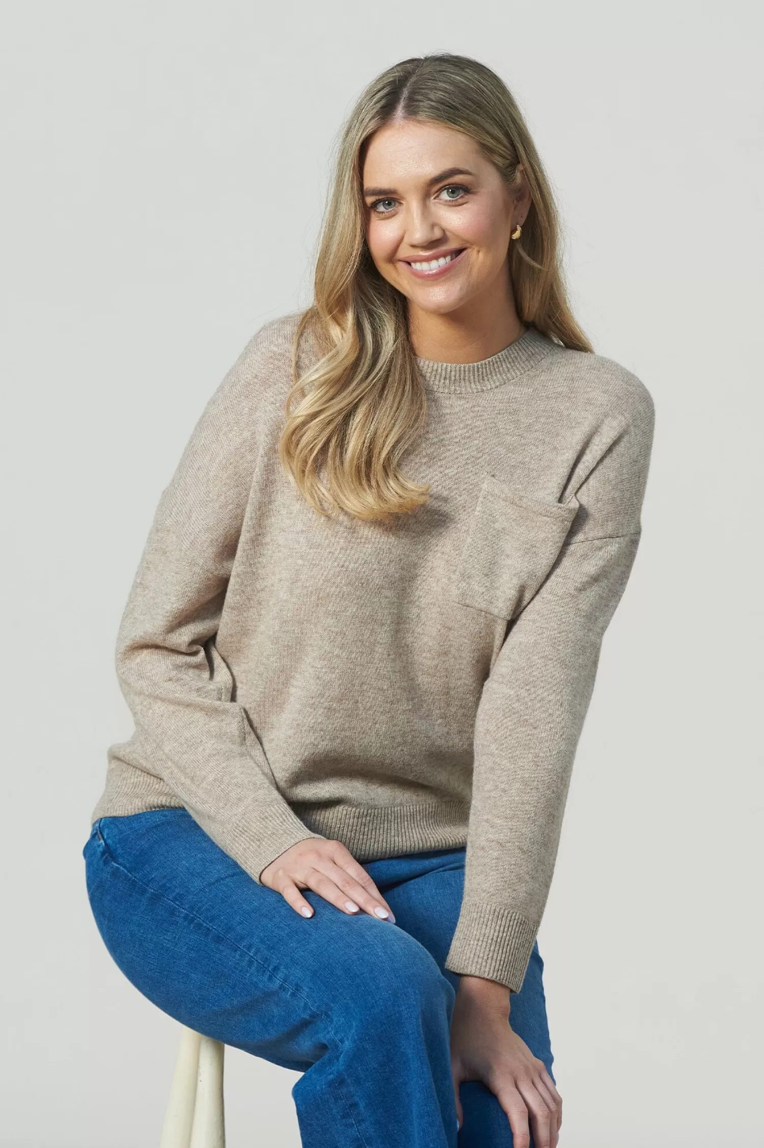 Carolina Knitwear*Rhonda Jumper Oatmeal