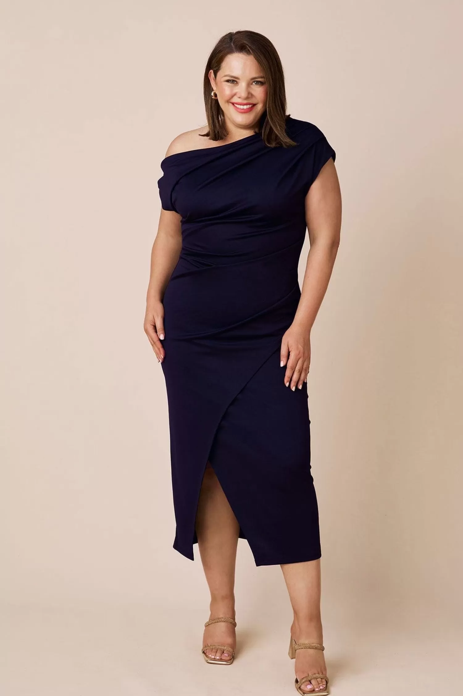 Carolina Short Sleeve*Roslyn Dress Navy