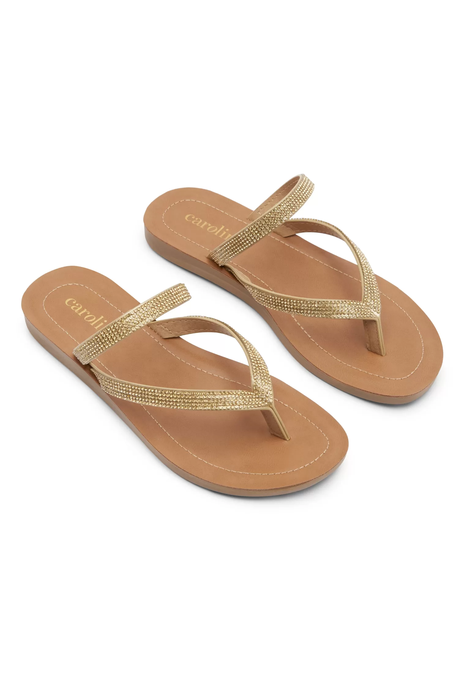 Carolina Slides And Sandles*Samos Slides Gold