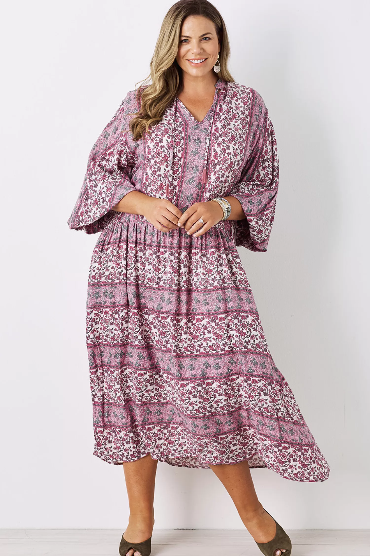 Carolina Long Sleeve*Shayla Long Sleeve Dress Blush