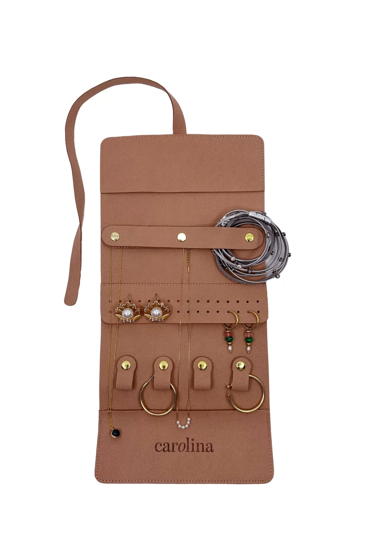 Carolina Travel Accessories | Travel Accessories*Silas Travel Jewellery Organiser Blush