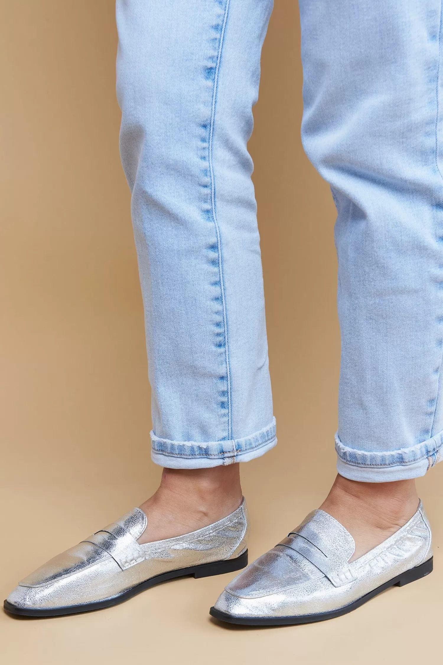 Carolina Flats & Loafers*Sonia Loafers Silver