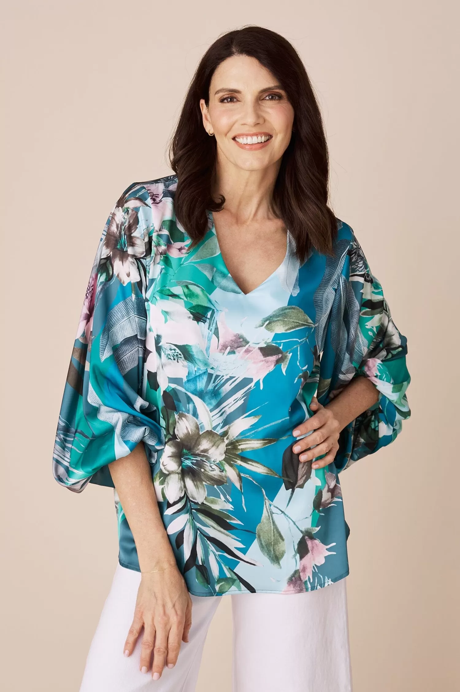 Carolina Sovana Tops | Long Sleeve*Sovana Long Sleeve Top in Rosalina Print