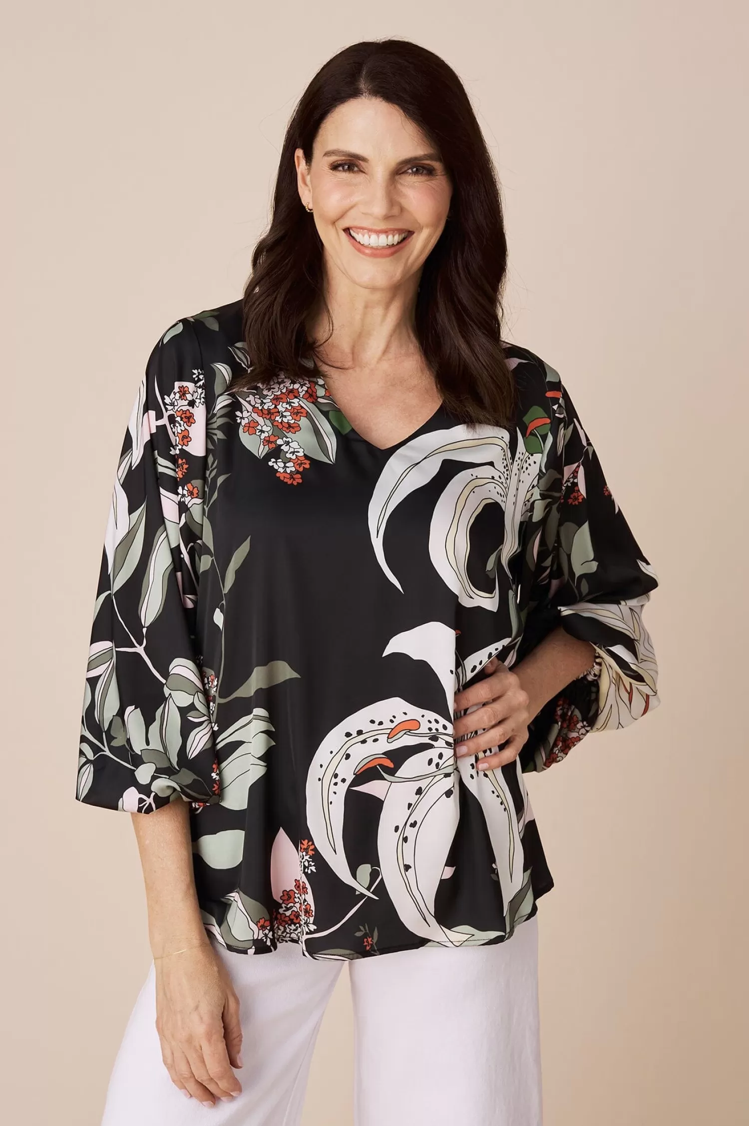 Carolina Sovana Tops | Long Sleeve*Sovana Long Sleeve Top in Zaila Print