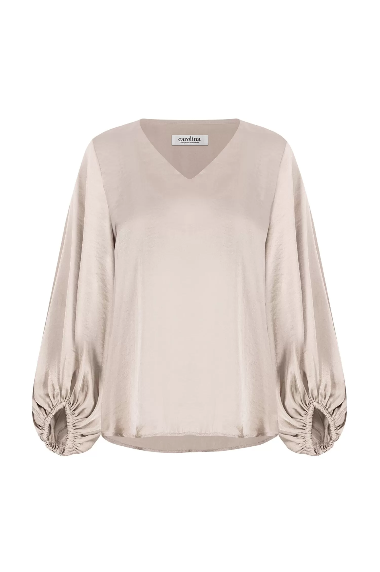 Carolina Sovana Tops | Long Sleeve*Sovana V-Neck Long Sleeve Top Almond