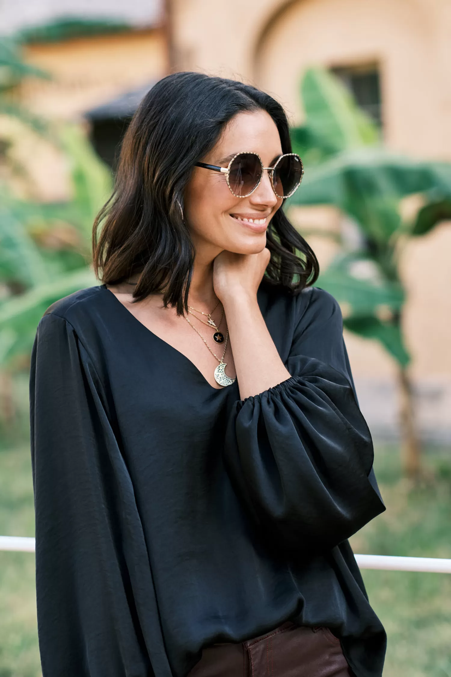 Carolina Sovana Tops | Long Sleeve*Sovana V-Neck Long Sleeve Top Black