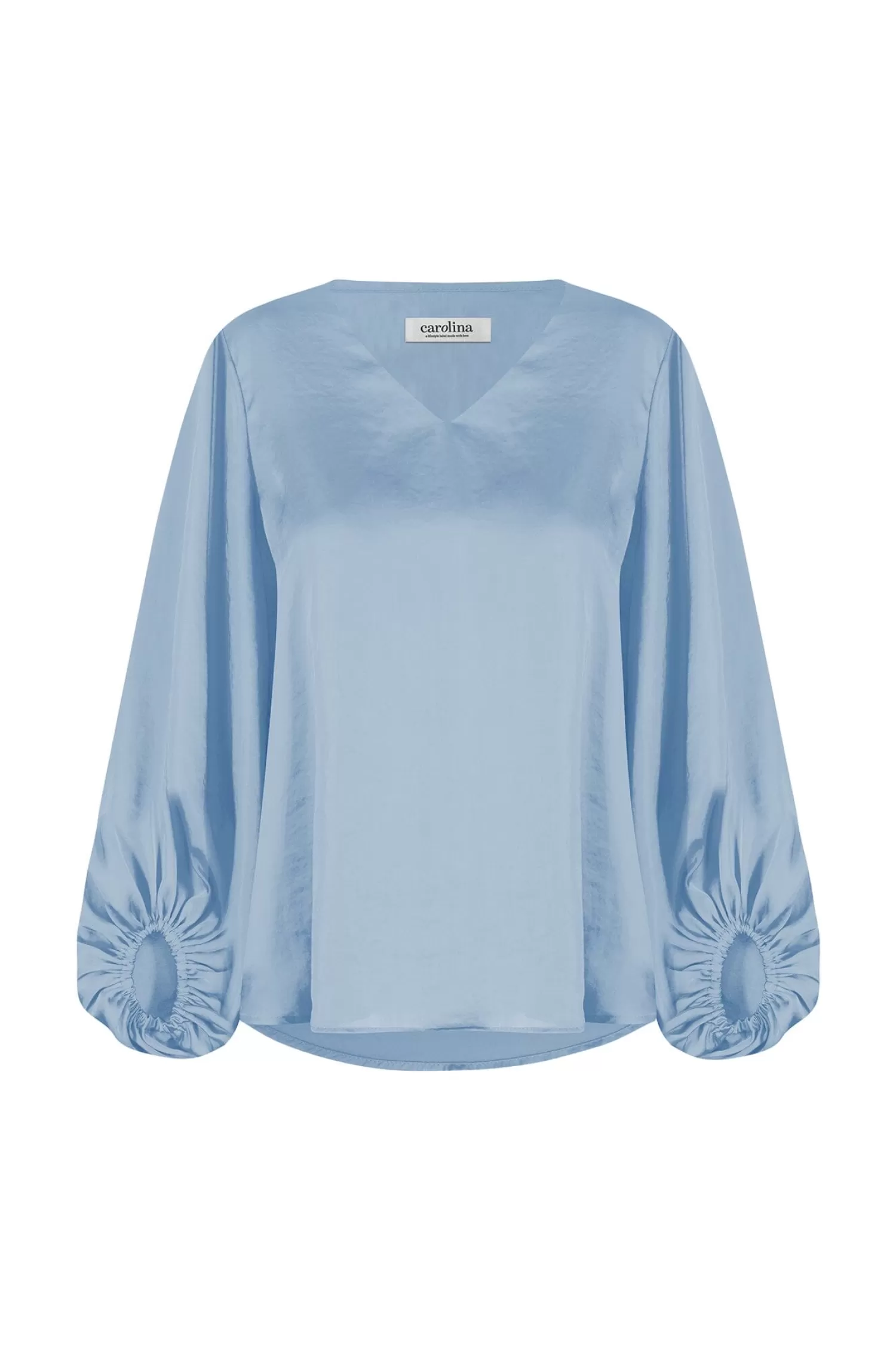 Carolina Sovana Tops | Long Sleeve*Sovana V-Neck Long Sleeve Top Blue Grey