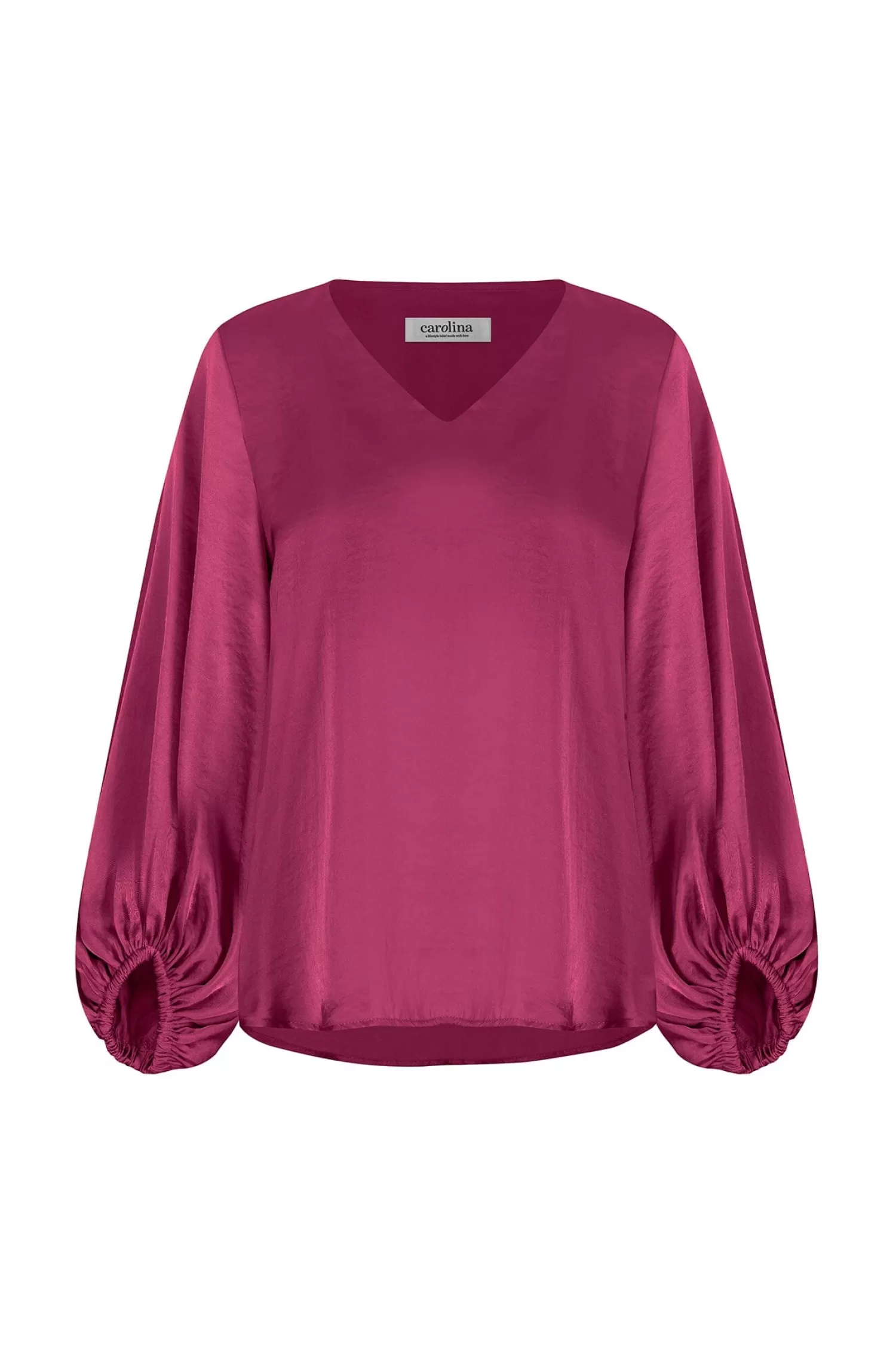 Carolina Sovana Tops | Long Sleeve*Sovana V-Neck Long Sleeve Top Burgundy