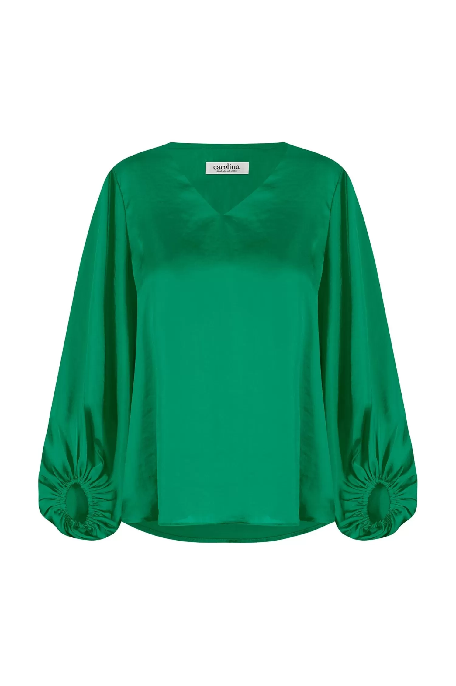 Carolina Sovana Tops | Long Sleeve*Sovana V-Neck Long Sleeve Top Emerald