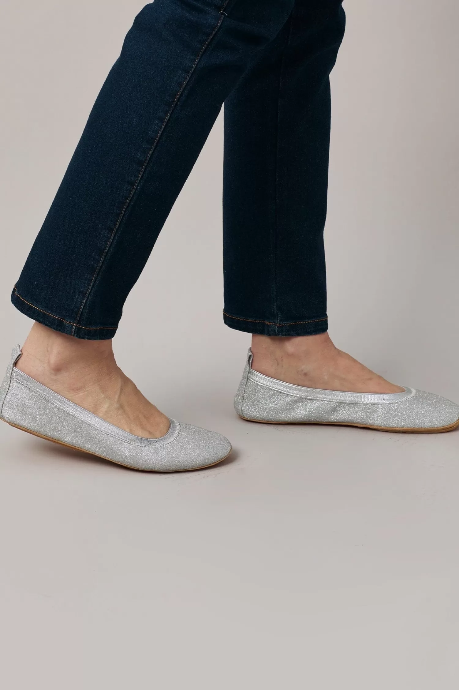 Carolina Flats & Loafers*Talia Sparkle Ballet Flats Silver