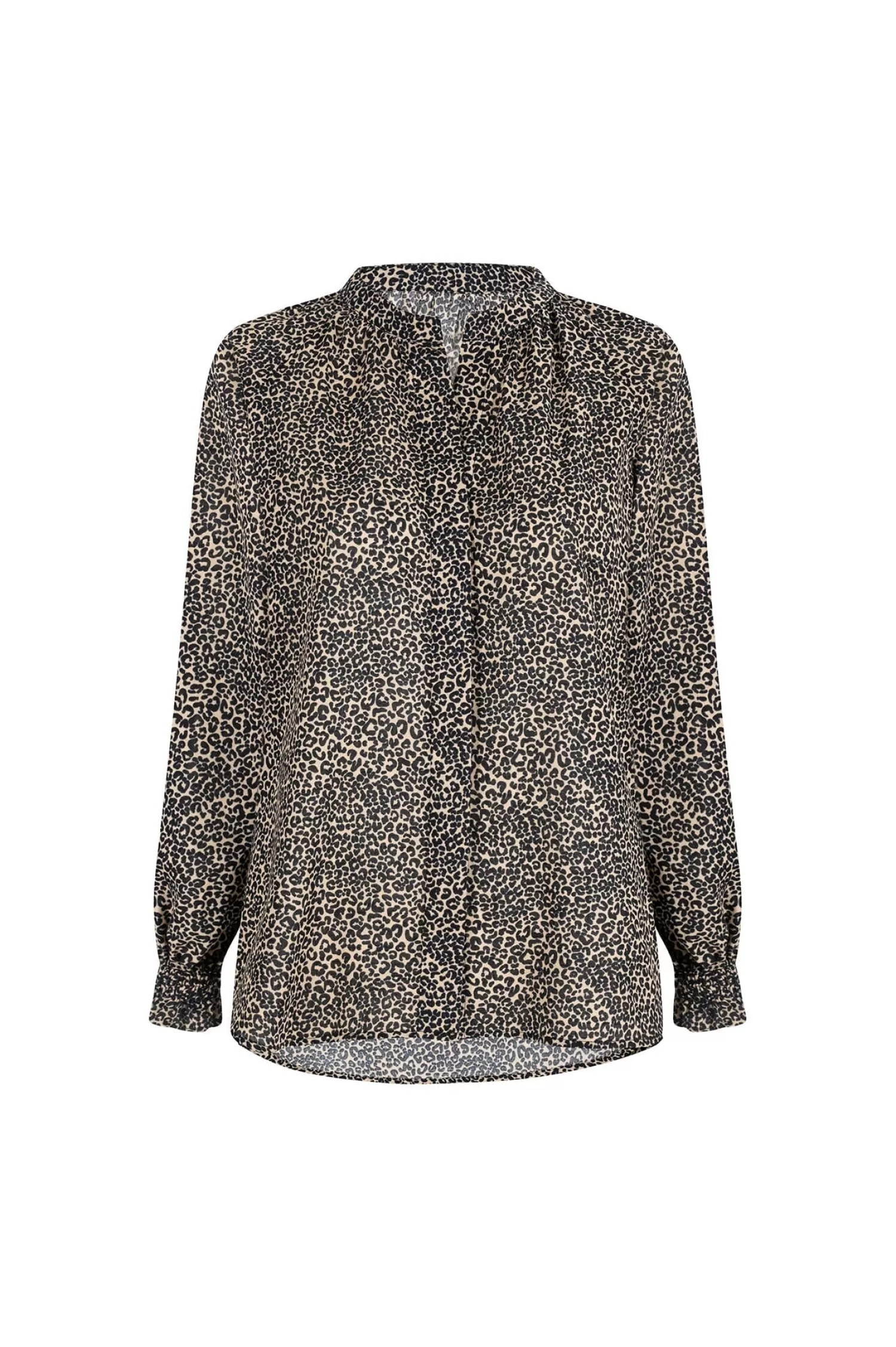 Carolina Long Sleeve*Tasha Animal Print Top Camel