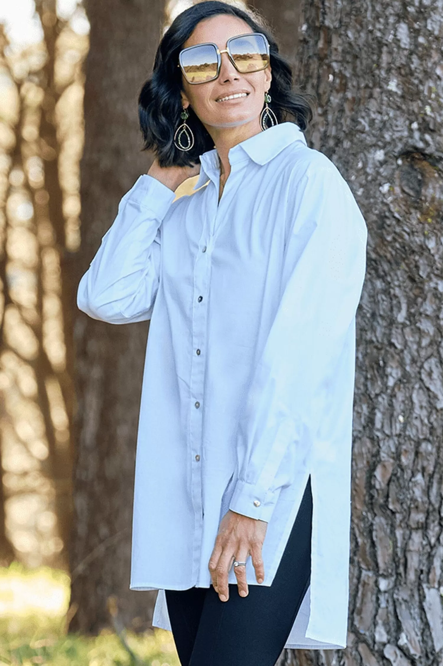 Carolina Long Sleeve*Tilly Dress Shirt White