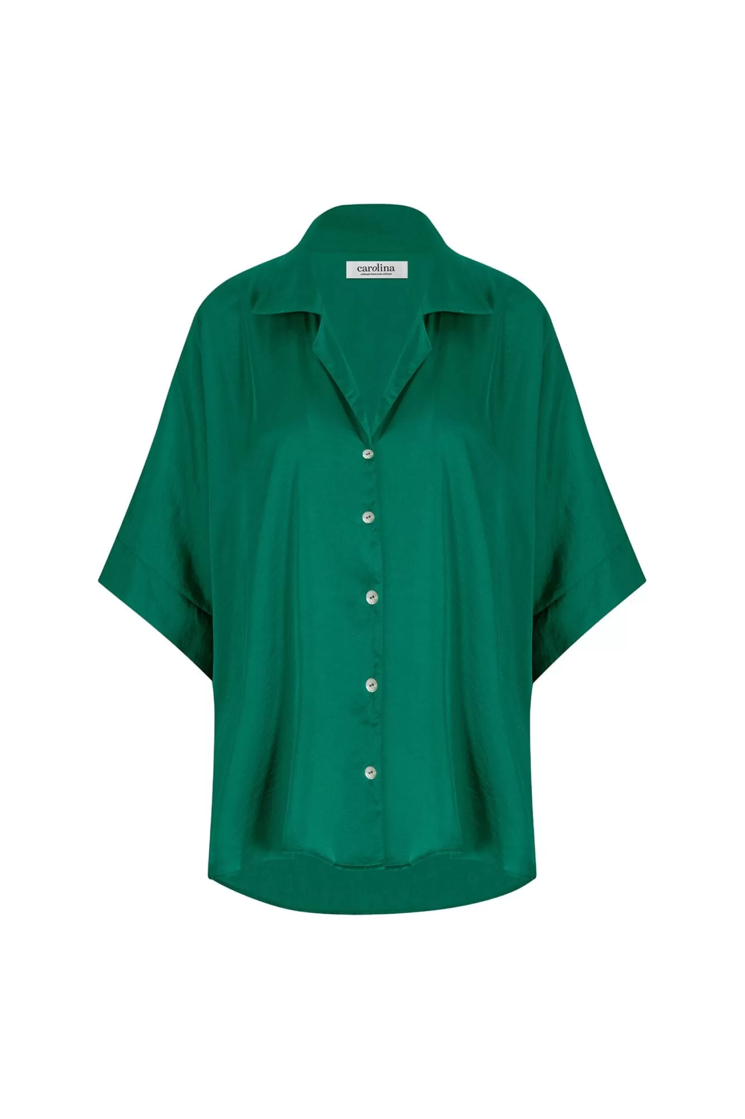 Carolina Short Sleeve*Tory Short Sleeve Collared Shirt Emerald