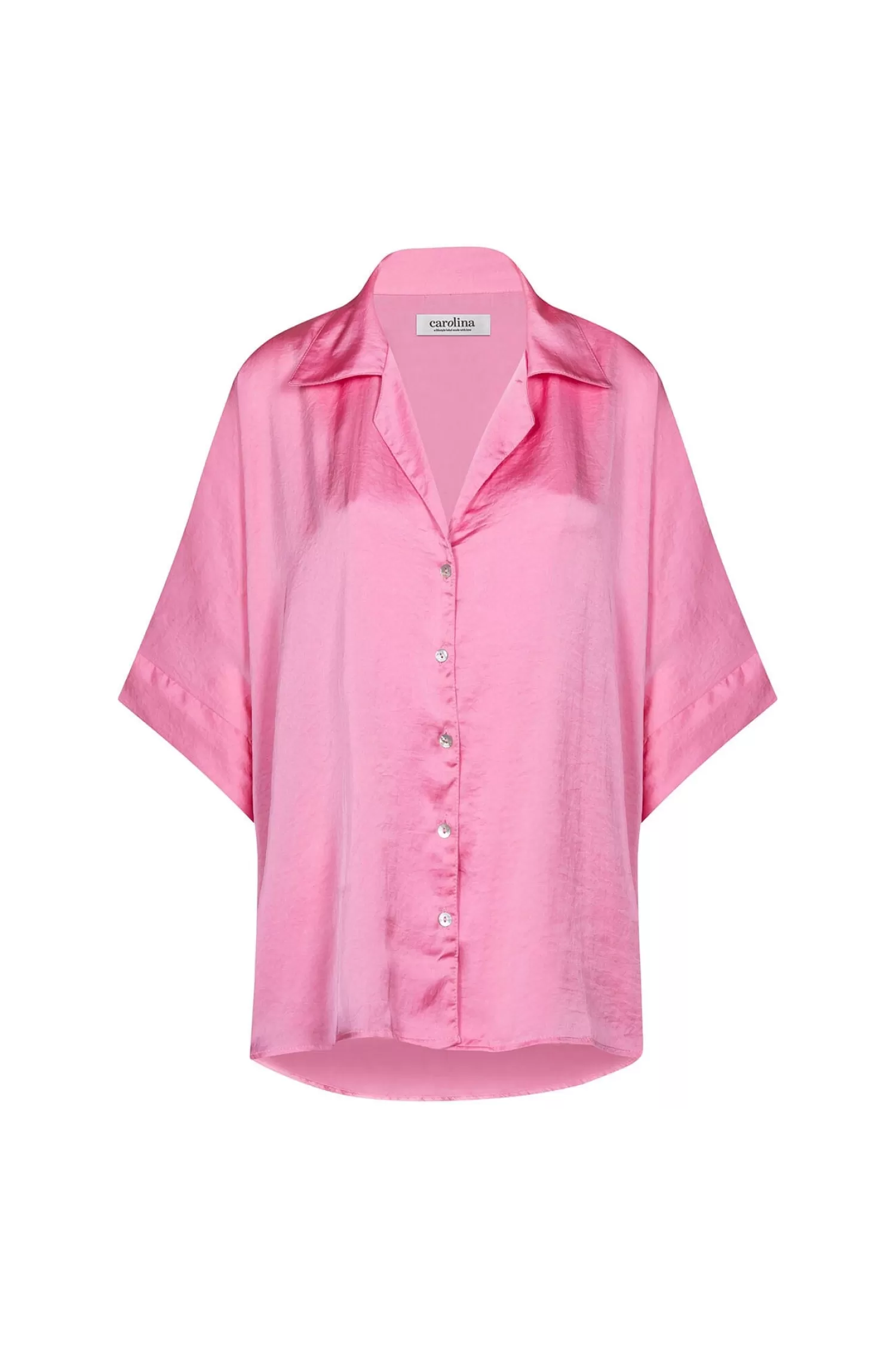 Carolina Short Sleeve*Tory Short Sleeve Collared Shirt Pink