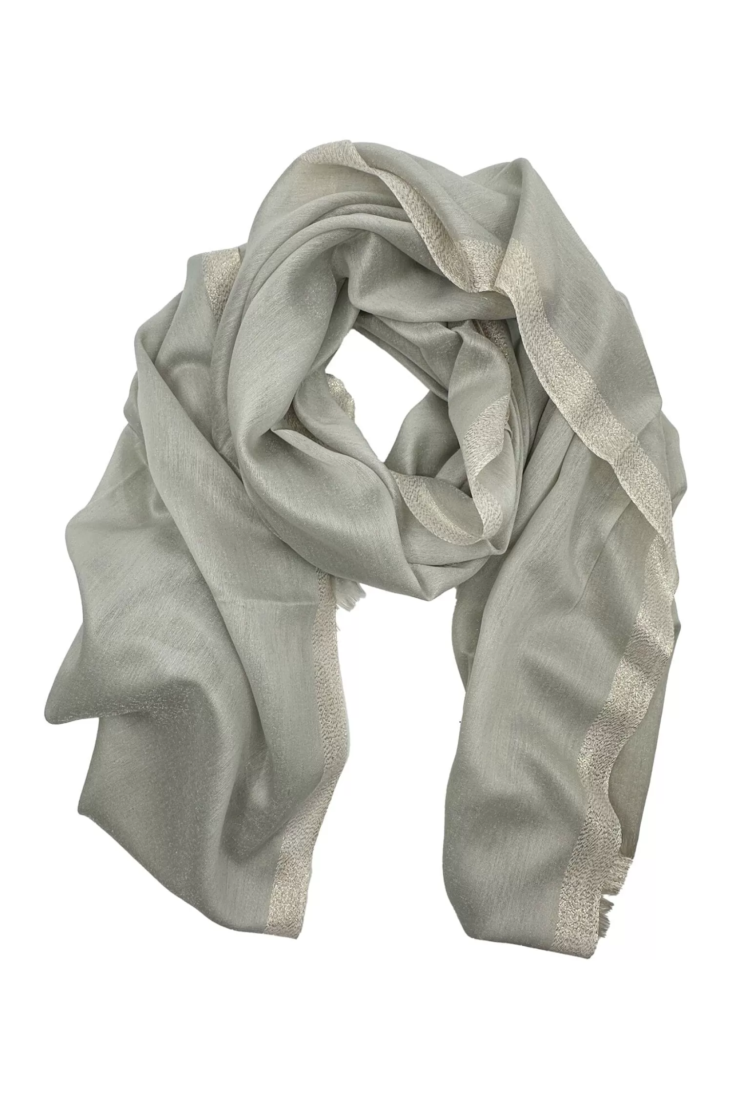 Carolina Scarves*Valerie Scarf Light Grey