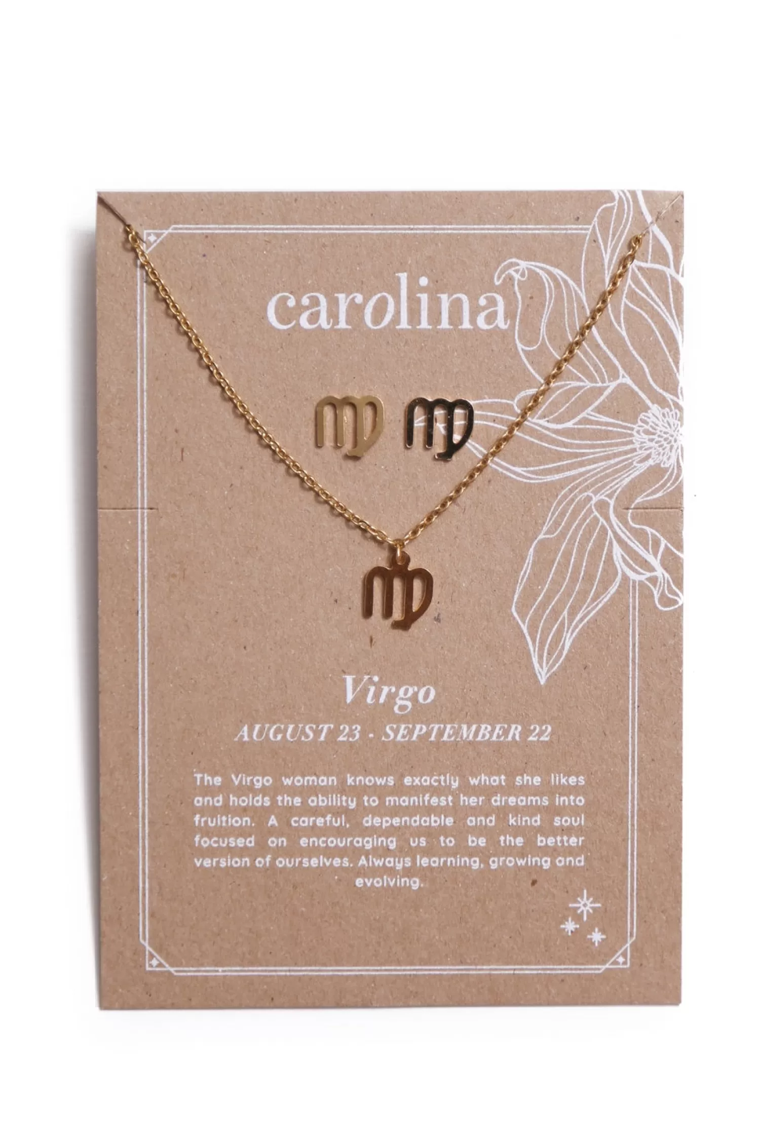 Carolina Necklaces*Virgo Zodiac Necklace & Earring Set