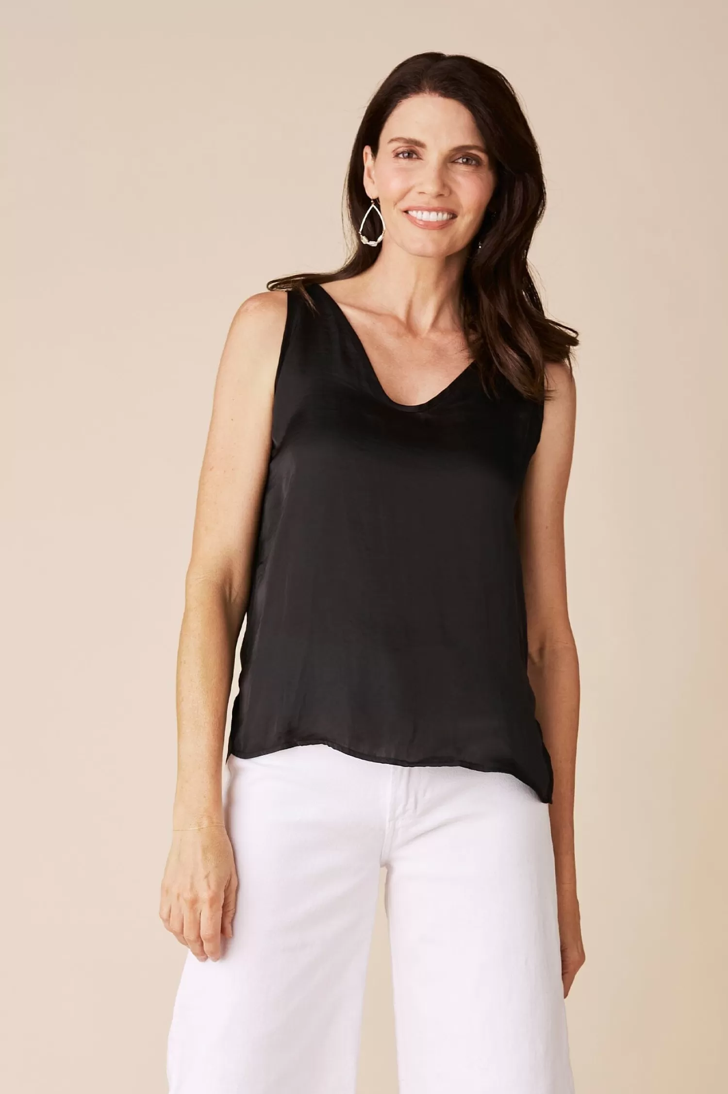 Carolina Short Sleeve*Zoe Sleeveless Top Black